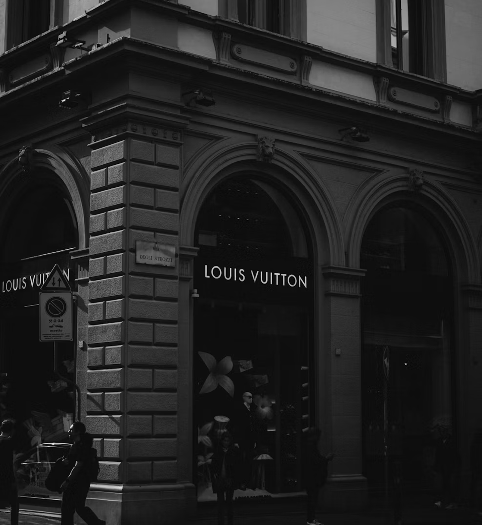 The facade of a Louis Vuitton boutique