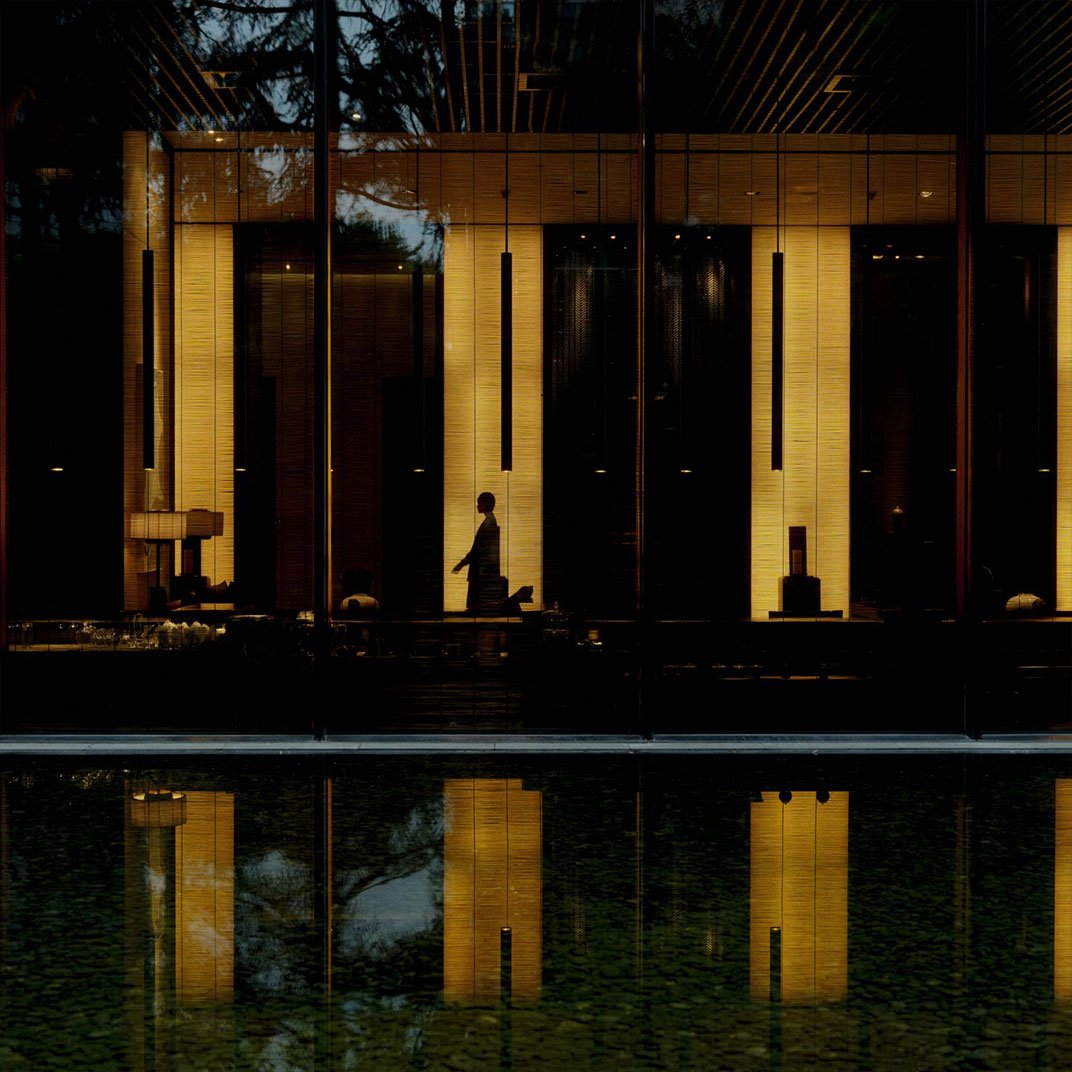 The illuminated facades of Shanghai