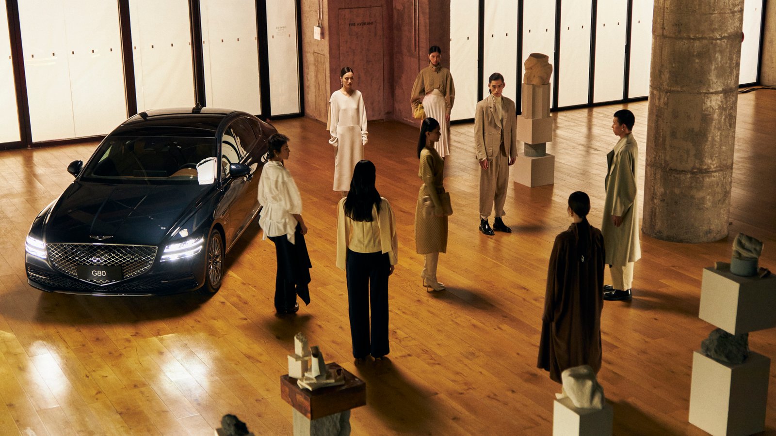 A brand presentation with fashion and automotive design