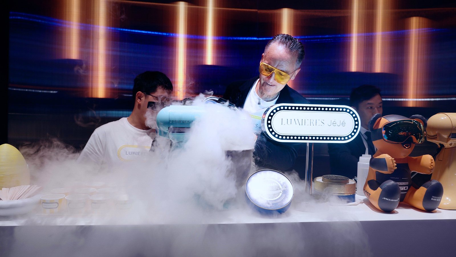 A culinary experience at a live event